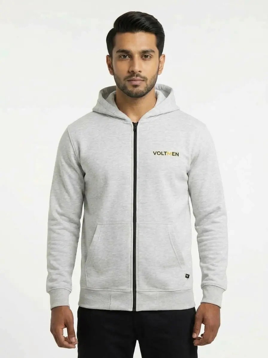 Plain Grey Hoodie for Men in Pakistan | Voltmen