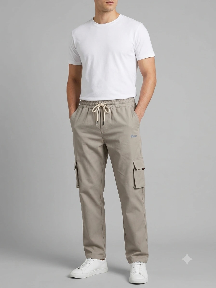 Khaki Cargo Pants for Men | Cargo Pants Pakistan